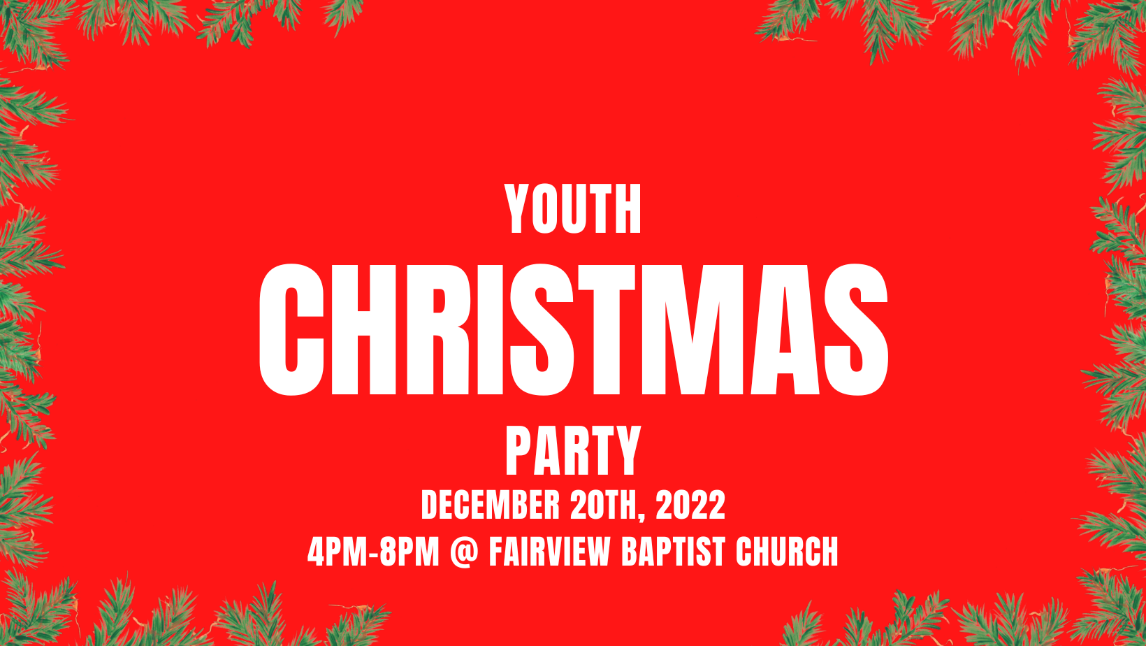 Rooted Youth Christmas Party | Fairview Baptist Church